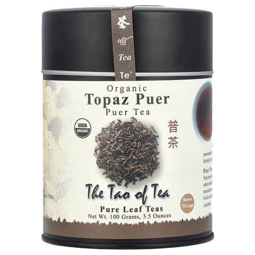 <img alt="The Tao of Tea, Organic Puer Tea, Topaz Puer, 3.5 oz (100 g)" title="The Tao of Tea, Organic Puer Tea, Topaz Puer, 3.5 oz (100 g),689951610058"