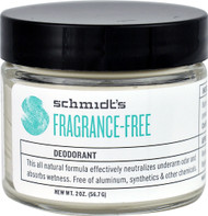 Schmidts Natural Deodorant, Fragrance-Free, 2 oz (56.7 g)