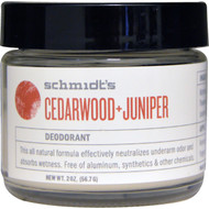 Schmidts Natural Deodorant, Cedarwood + Juniper, 2 oz (56.7 g)