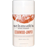 Schmidts Natural Deodorant, Cedarwood + Juniper, 3.25 oz (92 g)