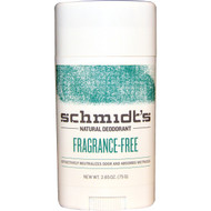 Schmidts Natural Deodorant, Fragrance-Free, 3.25 oz (92 g)