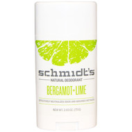 Schmidts Natural Deodorant, Bergamot + Lime, 3.25 oz (92 g)