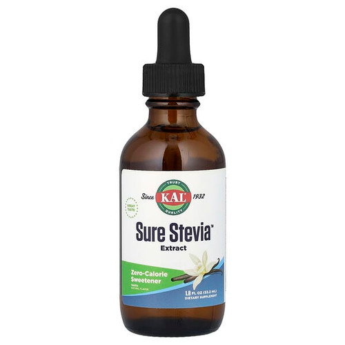<img alt="KAL, Sure Stevia Extract, Vanilla, 1.8 fl oz (53.2 ml)" title="KAL, Sure Stevia Extract, Vanilla, 1.8 fl oz (53.2 ml),021245642954"