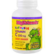 Natural Factors, Big Friends, Chewable Vitamin C, Tangy Orange, 250 mg, 90 Chewable Tablets