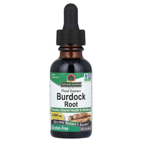 <img alt="Natures Answer, Burdock Root, Fluid Extract, Alcohol-Free, 2,000 mg, 1 fl oz (30 ml)" title="Natures Answer, Burdock Root, Fluid Extract, Alcohol-Free, 2,000 mg, 1 fl oz (30 ml),083000005848"