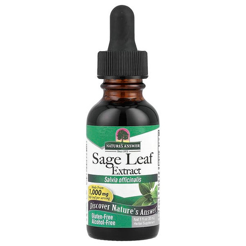 <img alt="Natures Answer, Sage Leaf Extract, Alcohol-Free, 255 mg, 1 fl oz (30 ml)" title="Natures Answer, Sage Leaf Extract, Alcohol-Free, 255 mg, 1 fl oz (30 ml),083000006647"