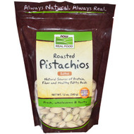 Now Foods, Real Food, Roasted Pistachios, With Sea Salt, 12 oz (340 g)