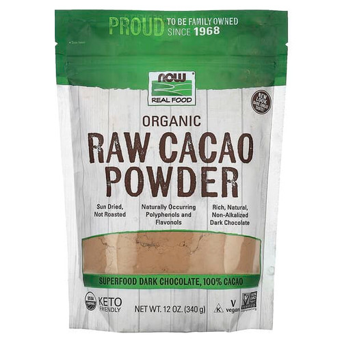 <img alt="NOW Foods, Real Food, Organic Raw Cacao Powder, 12 oz (340 g)" title="NOW Foods, Real Food, Organic Raw Cacao Powder, 12 oz (340 g),733739066787"