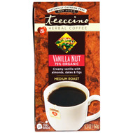 Teeccino, Herbal Coffee, Medium Roast, Vanilla Nut, No Caffeine, 25 Tee-Bags, 5.3 oz (150 g)
