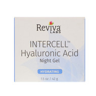 <img alt="Reviva Labs, InterCell, Hyaluronic Acid Night Gel, Hydrating, 1.5 oz (42 g)" title="Reviva Labs, InterCell, Hyaluronic Acid Night Gel, Hydrating, 1.5 oz (42 g),087992111303"