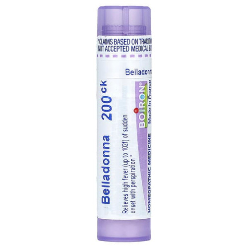 <img alt="Boiron, Belladonna, 200CK, Fever Relief, Approx 80 Pellets" title="Boiron, Belladonna, 200CK, Fever Relief, Approx 80 Pellets,306960108313"