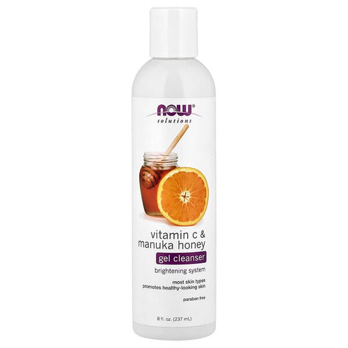 <img alt="NOW Foods, Solutions, Vitamin C & Manuka Honey Gel Cleanser, 8 fl oz (237 ml)" title="NOW Foods, Solutions, Vitamin C & Manuka Honey Gel Cleanser, 8 fl oz (237 ml),733739079978"
