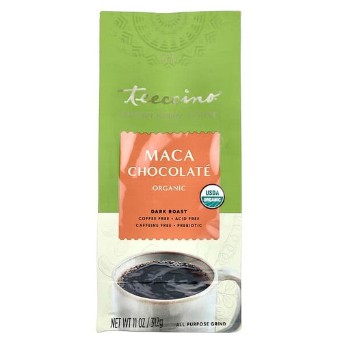 <img alt="Teeccino, Organic Chicory Herbal Coffee, Maca Chocolate, Dark Roast, Caffeine Free, 11 oz (312 g)" title="Teeccino, Organic Chicory Herbal Coffee, Maca Chocolate, Dark Roast, Caffeine Free, 11 oz (312 g),795239801305"