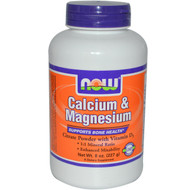 Now Foods, Calcium & Magnesium, 8 oz (227 g)