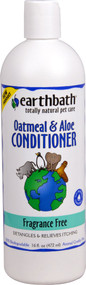 3 PACK of Earthbath Oatmeal & Aloe Conditioner Fragrance Free -- 16 fl oz