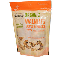 3 PACK of Woodstock Organic Walnuts Halves & Pieces -- 5.5 oz