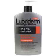 Lubriderm, Mens 3-In-1 Lotion, Body, Face & Post-Shave Lotion, 16 fl oz (473 ml)