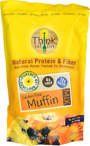 Think Eat Live Natural Protein Muffin Mix Gluten Free - 14.1 oz