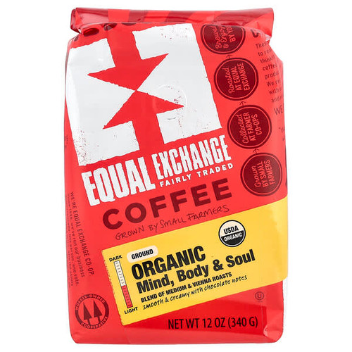 <img alt="Equal Exchange, Organic Coffee, Mind Body & Soul, Ground, Medium & Vienna Roasts, 12 oz (340 g)" title="Equal Exchange, Organic Coffee, Mind Body & Soul, Ground, Medium & Vienna Roasts, 12 oz (340 g),745998405054"