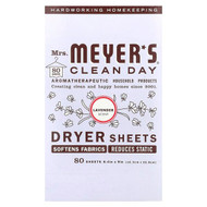 <img alt="Mrs. Meyers Clean Day, Dryer Sheets, Lavender, 80 Sheets" title="Mrs. Meyers Clean Day, Dryer Sheets, Lavender, 80 Sheets,808124141483"