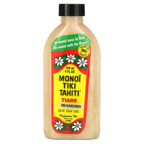 <img alt="Monoi Tiare Tahiti, Sun Tan Oil With Sunscreen, SPF 3, 4 fl oz (120 ml)" title="Monoi Tiare Tahiti, Sun Tan Oil With Sunscreen, SPF 3, 4 fl oz (120 ml),715783673265"