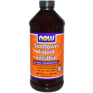 Now Foods, Sunflower Liquid Lecithin, 16 fl oz (473 ml)