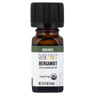 <img alt="Aura Cacia, Pure Essential Oil, Organic Bergamot, 0.25 fl oz (7.4 ml)" title="Aura Cacia, Pure Essential Oil, Organic Bergamot, 0.25 fl oz (7.4 ml),051381908218"