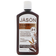 Jason Natural, Dandruff Relief Treatment, 2 in 1, Shampoo + Conditioner, 12 fl oz (355 ml)