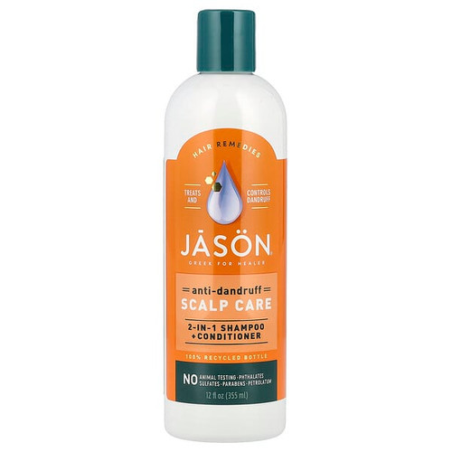 <img alt="Jason Natural, Anti-Dandruff Scalp Care, 2 In 1 Shampoo + Conditioner, 12 fl oz (355 ml)" title="Jason Natural, Anti-Dandruff Scalp Care, 2 In 1 Shampoo + Conditioner, 12 fl oz (355 ml),078522100294"