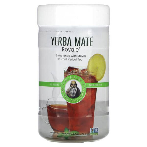 <img alt="Wisdom Of The Ancients, Yerba Mate Royale, Instant Herbal Tea with Stevia, 2.82 oz (79.9 g)" title="Wisdom Of The Ancients, Yerba Mate Royale, Instant Herbal Tea with Stevia, 2.82 oz (79.9 g),716123123563"