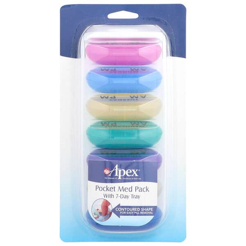 <img alt="Apex, Pocket Med Pack with 7-Day Tray, 1 Tray" title="Apex, Pocket Med Pack with 7-Day Tray, 1 Tray,076855700754"