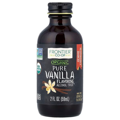 <img alt="Frontier Co-op, Organic Pure Vanilla Flavoring, Alcohol Free, 2 fl oz (59 ml)" title="Frontier Co-op, Organic Pure Vanilla Flavoring, Alcohol Free, 2 fl oz (59 ml),089836231901"