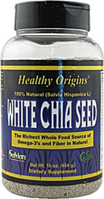 3 PACK of Healthy Origins White Chia Seeds -- 16 oz