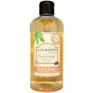 A La Maison de Provence, Bath and Shower Liquid Soap, Pure Coconut, 16.9 fl oz (500 ml)