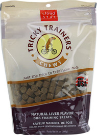 3 PACK of Cloud Star Tricky Trainers Chewy Dog Treats Liver -- 14 oz