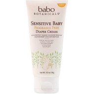 Babo Botanicals, Sensitive Baby, Diaper Cream, Fragrance Free, 3.0 oz (85 g) (Discontinued Item)