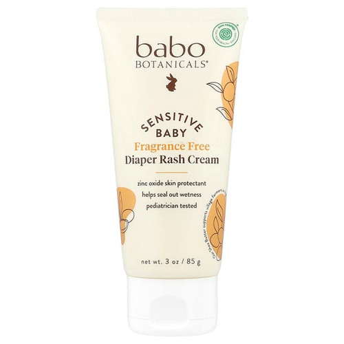 <img alt="Babo Botanicals, Sensitive Baby, Diaper Rash Cream, Fragrance Free, 3 oz (85 g)" title="Babo Botanicals, Sensitive Baby, Diaper Rash Cream, Fragrance Free, 3 oz (85 g),899248002545"