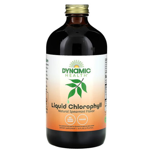 <img alt="Dynamic Health, Liquid Chlorophyll, Natural Spearmint, 16 fl oz (473 ml)" title="Dynamic Health, Liquid Chlorophyll, Natural Spearmint, 16 fl oz (473 ml),790223101584"