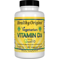Healthy Origins, Vegetarian Vitamin D3, 5,000 IU, 180 Veggie Gels