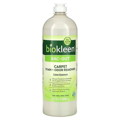 <img alt="Biokleen, Bac-Out, Carpet Stain + Odor Remover, Lime Essence, 32 fl oz (946 ml)" title="Biokleen, Bac-Out, Carpet Stain + Odor Remover, Lime Essence, 32 fl oz (946 ml),717256000325"