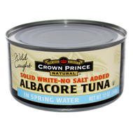 3 PACK of Crown Prince Albacore Tuna in Water No Salt -- 12 oz