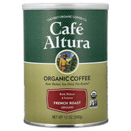 <img alt="Cafe Altura, Organic Coffee, Ground, French Roast, 12 oz (340 g)" title="Cafe Altura, Organic Coffee, Ground, French Roast, 12 oz (340 g),032843334837"
