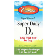 <img alt="Carlson, Super Daily D3, 25 mcg (1,000 IU), 0.35 fl oz (10.3 ml)" title="Carlson, Super Daily D3, 25 mcg (1,000 IU), 0.35 fl oz (10.3 ml),088395012709"