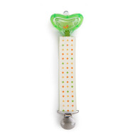 Munchkin, Latch Lightweight Pacifier & Designer Clip, 0+ Months, 1 Pacifier & Designer Clip