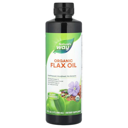 <img alt="Natures Way, Organic Flax Oil, 16 fl oz (480 ml)" title="Natures Way, Organic Flax Oil, 16 fl oz (480 ml),033674154267"