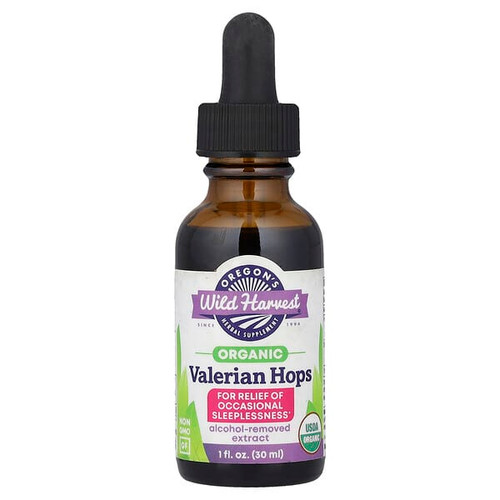 <img alt="Oregons Wild Harvest, Organic Valerian Hops, 1 fl oz (30 ml)" title="Oregons Wild Harvest, Organic Valerian Hops, 1 fl oz (30 ml),706195003016"