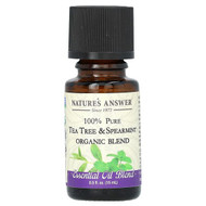 <img alt="Natures Answer, 100% Pure Organic Essential Oil Blend, Tea Tree & Spearmint, 0.5 fl oz (15 ml)" title="Natures Answer, 100% Pure Organic Essential Oil Blend, Tea Tree & Spearmint, 0.5 fl oz (15 ml),083000266973"