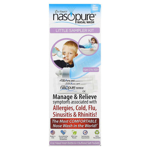 <img alt="Nasopure, Dr. Hanas Nasal Wash, Little Sampler Kit, Ages 2 to 102+, 6 Piece Kit" title="Nasopure, Dr. Hanas Nasal Wash, Little Sampler Kit, Ages 2 to 102+, 6 Piece Kit,890668000104"