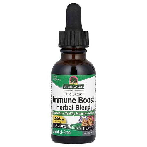 <img alt="Natures Answer, Immune Boost Herbal Blend, Alcohol-Free, 2,000 mg , 1 fl oz (30 ml)" title="Natures Answer, Immune Boost Herbal Blend, Alcohol-Free, 2,000 mg , 1 fl oz (30 ml),083000007989"