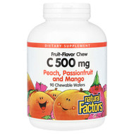 <img alt="Natural Factors, Fruit-Flavor Chew Vitamin C, Peach, Passionfruit and Mango, 500 mg, 90 Chewable Wafers" title="Natural Factors, Fruit-Flavor Chew Vitamin C, Peach, Passionfruit and Mango, 500 mg, 90 Chewable Wafers,068958013244"